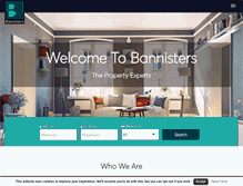 Tablet Screenshot of bannisters-property.com
